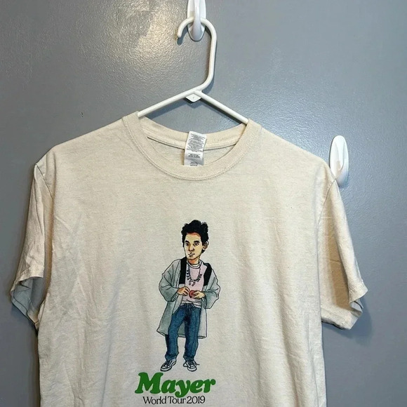 2019 john mayer world tour merch concert t-shirt unisex MED short sleeve - Picture 1 of 9